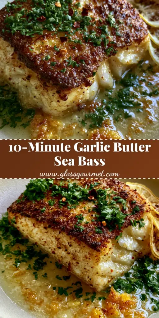A close-up of a perfectly seared Chilean sea bass recipe fillet with charred lemon wheels and micro-garlic butter sauce. (Chilean sea bass recipe)